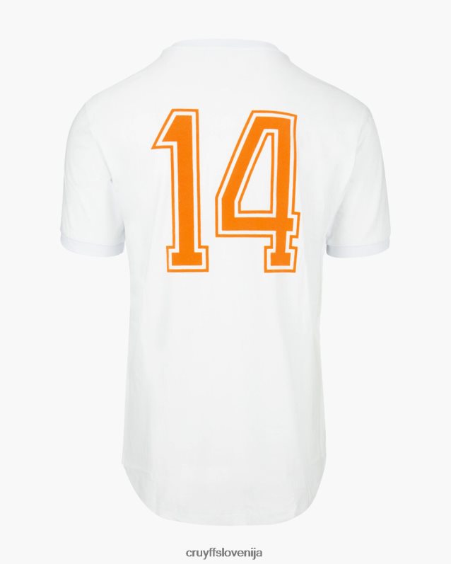 majica s kratkimi rokavi majica svetovnega pokala Cruyff 8BPFJV788 moški bela