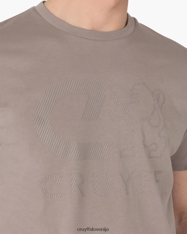 majica s kratkimi rokavi majica ximo Cruyff 8BPFJV881 moški svetlo siva