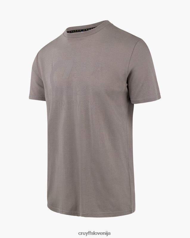 majica s kratkimi rokavi majica ximo Cruyff 8BPFJV881 moški svetlo siva