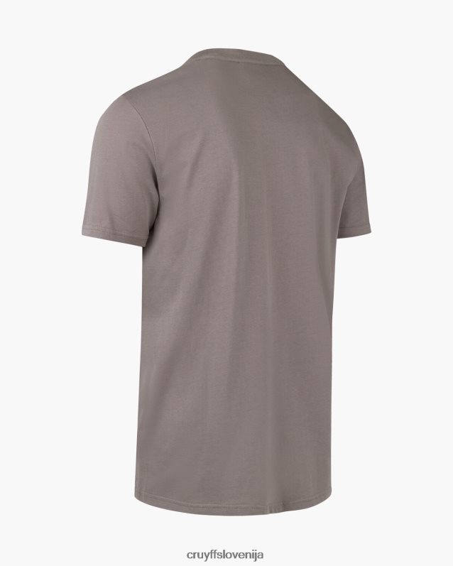 majica s kratkimi rokavi majica ximo Cruyff 8BPFJV881 moški svetlo siva
