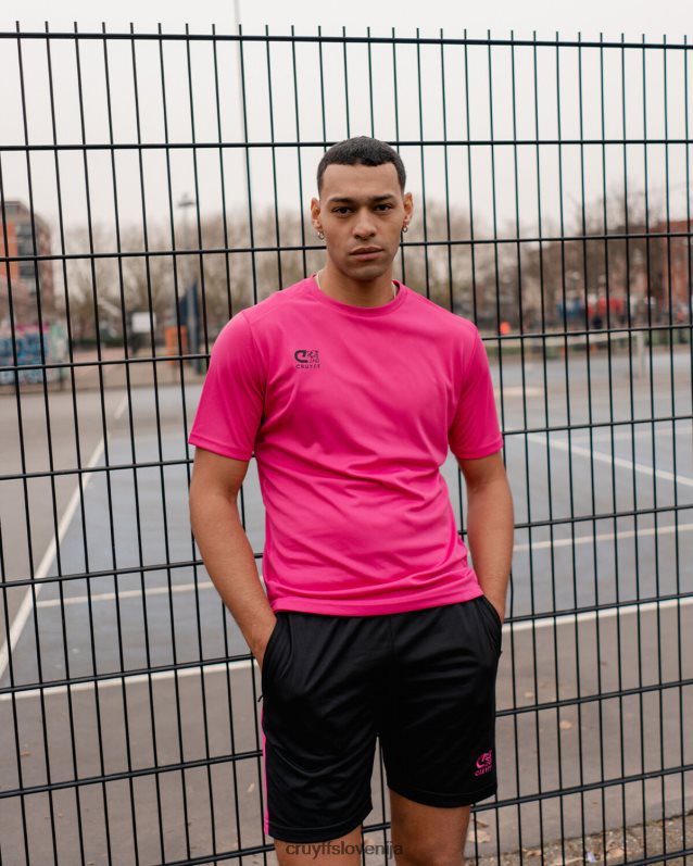 majica s kratkimi rokavi majica za trening Cruyff 8BPFJV626 moški vijolična