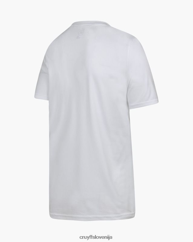 majica s kratkimi rokavi majica za trening Cruyff 8BPFJV627 moški bela