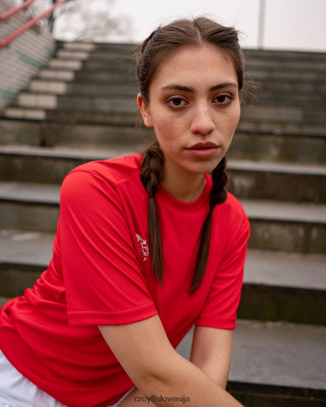 majica s kratkimi rokavi majica za trening Cruyff 8BPFJV628 moški rdeča