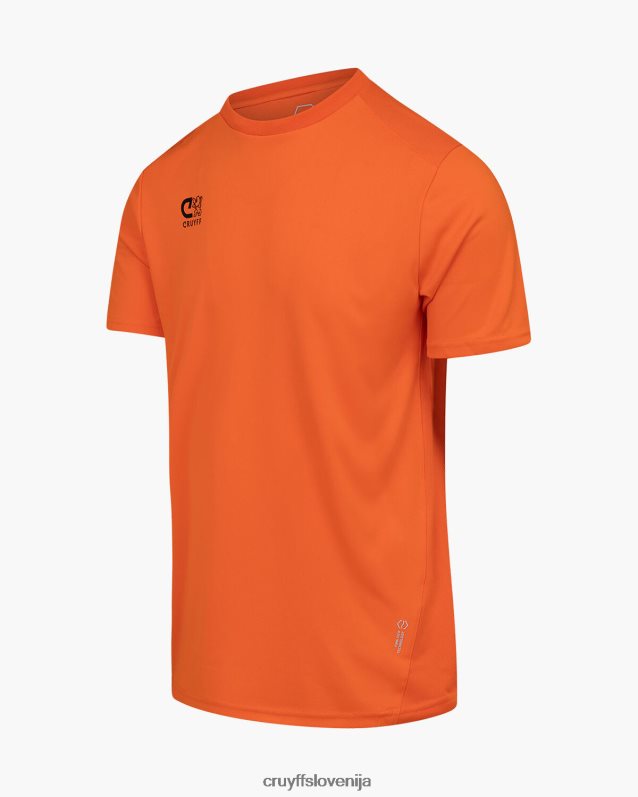 majica s kratkimi rokavi majica za trening Cruyff 8BPFJV629 moški oranžna