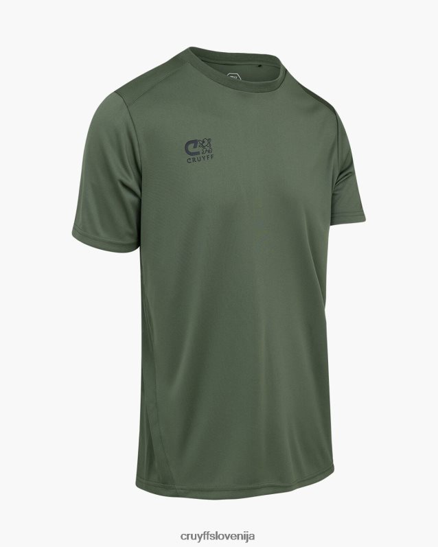 majica s kratkimi rokavi majica za trening Cruyff 8BPFJV647 moški temno zelena