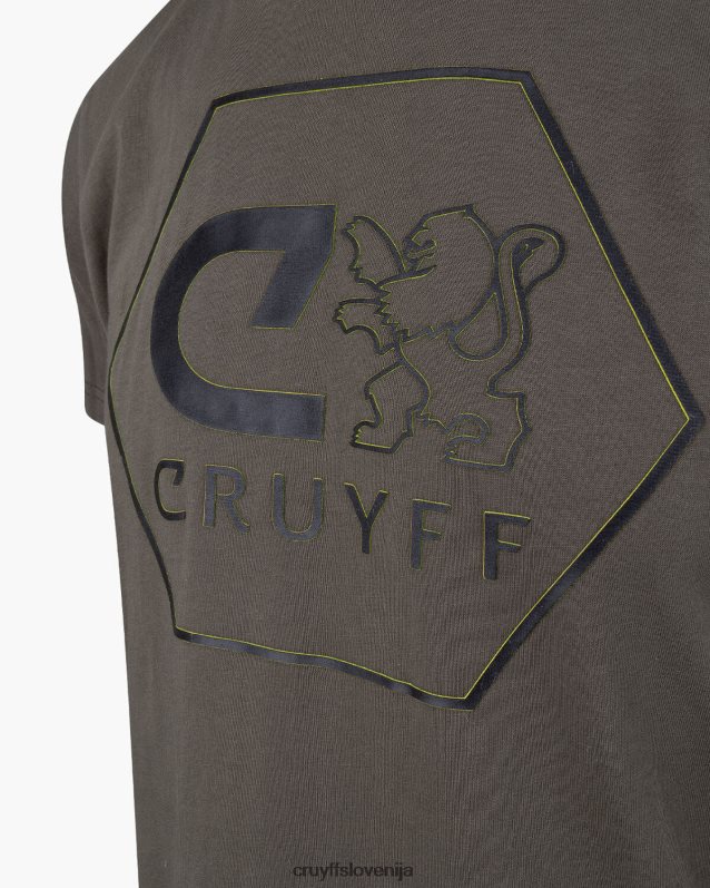 majica s kratkimi rokavi manuel tee Cruyff 8BPFJV591 moški zelena