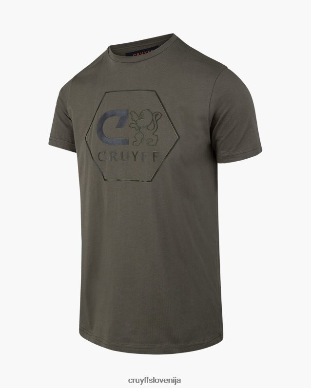 majica s kratkimi rokavi manuel tee Cruyff 8BPFJV591 moški zelena