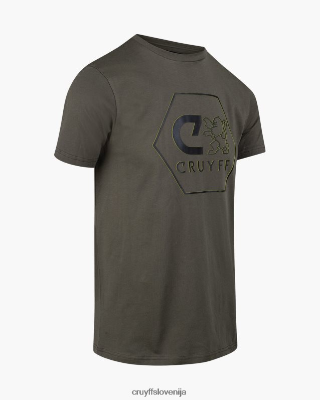 majica s kratkimi rokavi manuel tee Cruyff 8BPFJV591 moški zelena