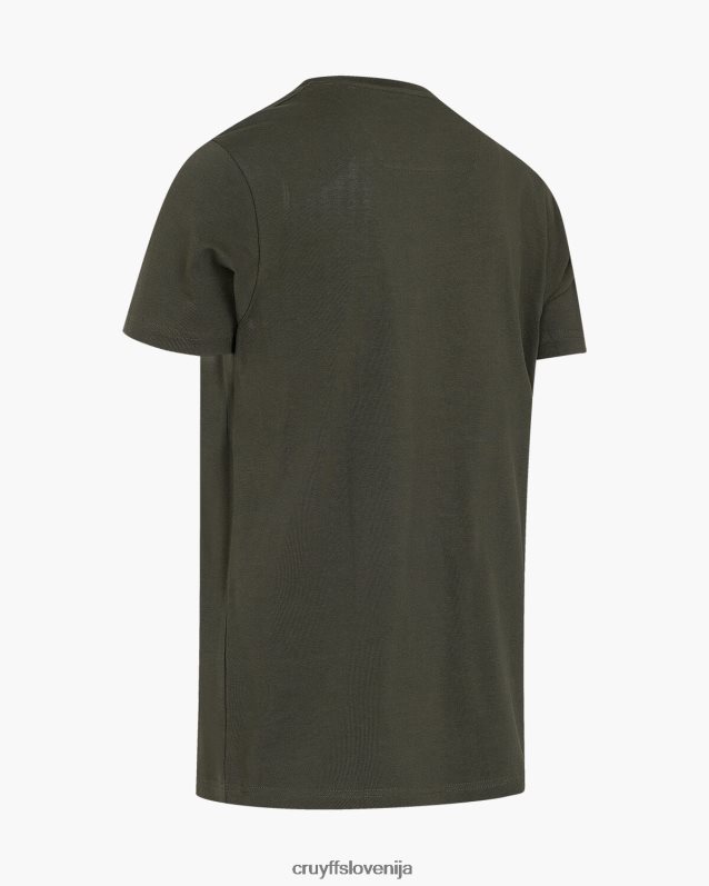 majica s kratkimi rokavi maskirna majica Cruyff 8BPFJV601 moški zelena