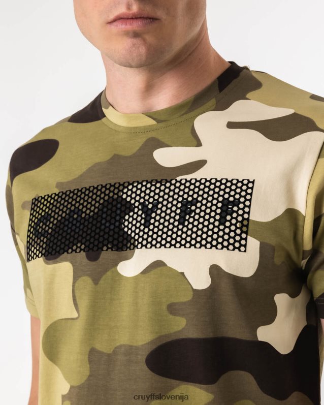 majica s kratkimi rokavi maskirna majica Cruyff 8BPFJV602 moški vojaško zelena