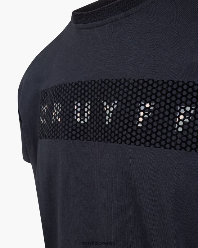 majica s kratkimi rokavi maskirna majica Cruyff 8BPFJV603 moški Črna