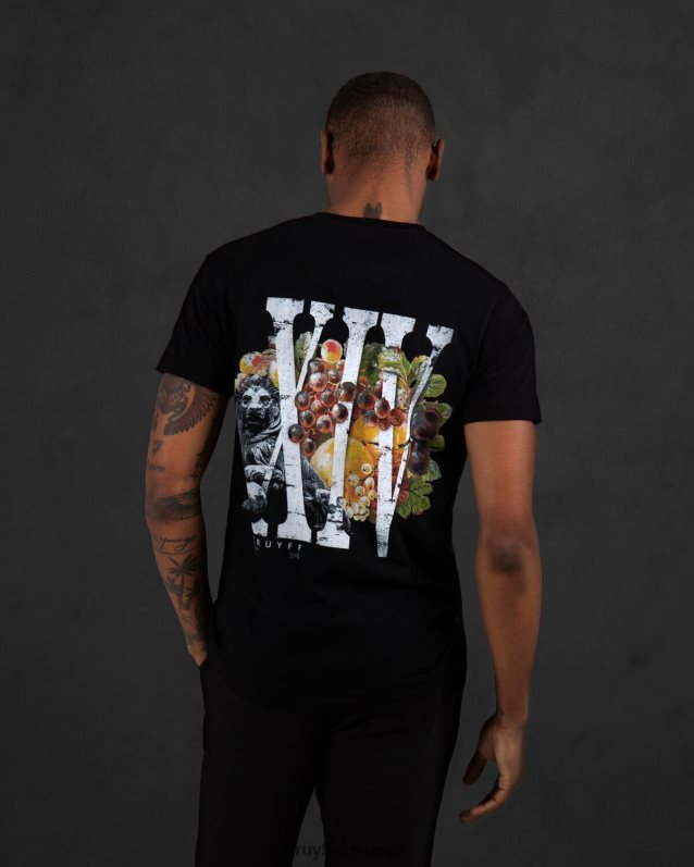 majica s kratkimi rokavi mauro majica s kratkimi rokavi Cruyff 8BPFJV867 moški Črna