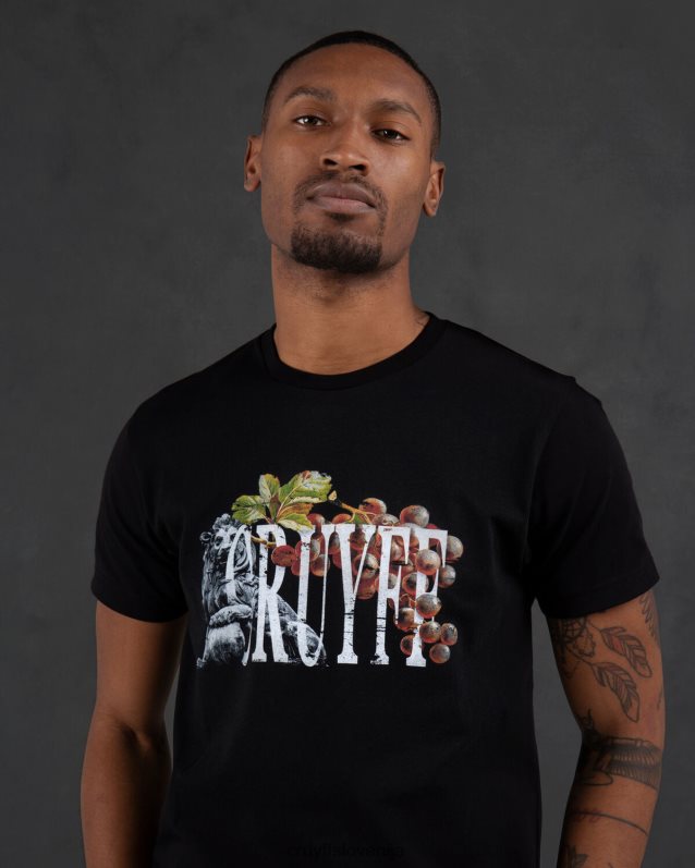 majica s kratkimi rokavi mauro majica s kratkimi rokavi Cruyff 8BPFJV867 moški Črna