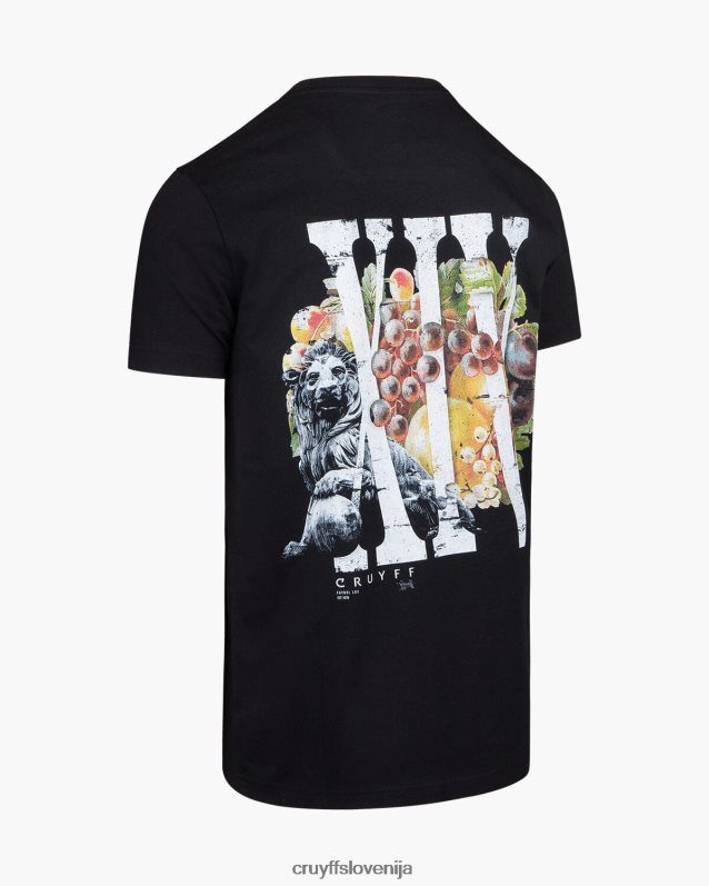 majica s kratkimi rokavi mauro majica s kratkimi rokavi Cruyff 8BPFJV867 moški Črna