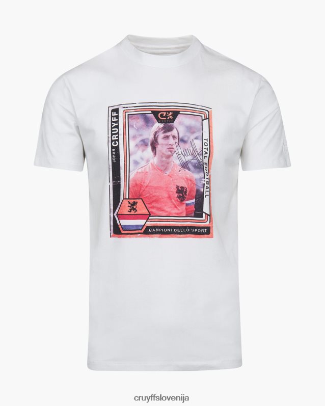 majica s kratkimi rokavi memorial tee nl Cruyff 8BPFJV783 moški bela