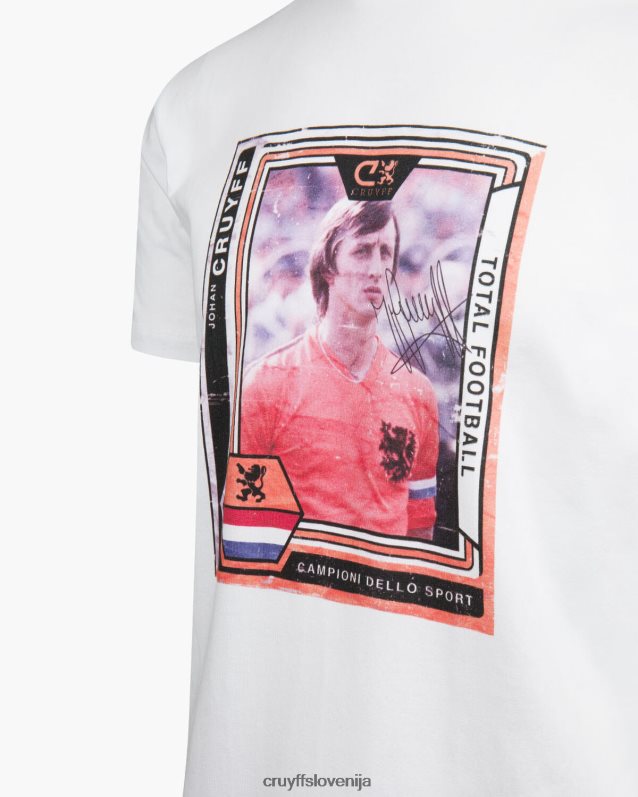 majica s kratkimi rokavi memorial tee nl Cruyff 8BPFJV783 moški bela