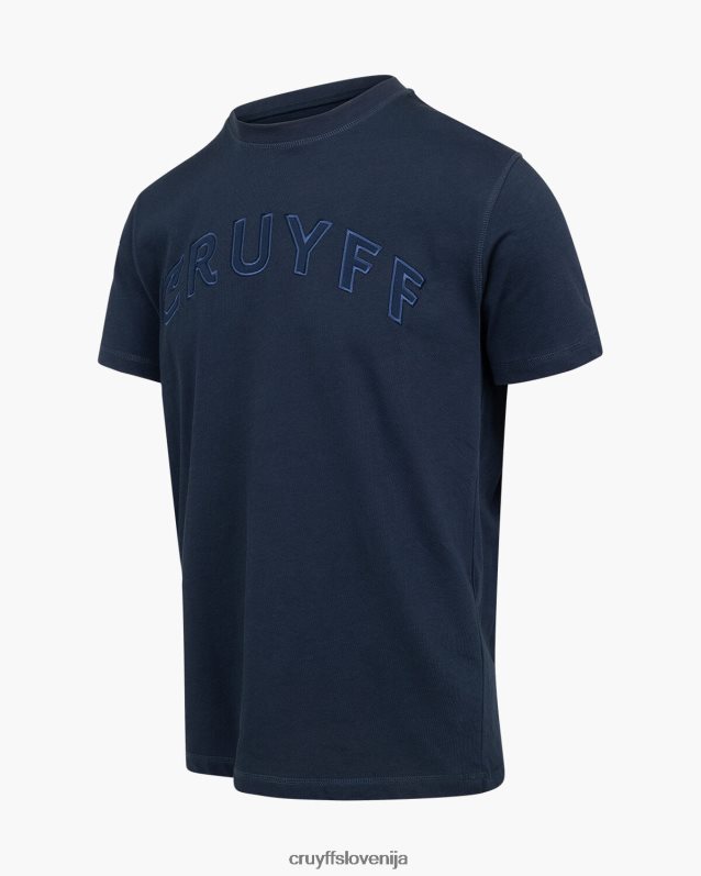 majica s kratkimi rokavi milo tee Cruyff 8BPFJV59 moški modre noči