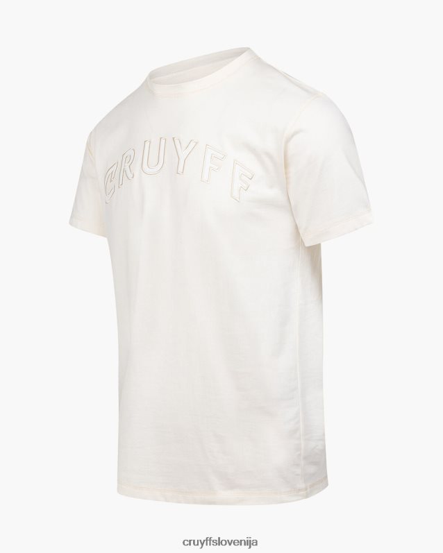 majica s kratkimi rokavi milo tee Cruyff 8BPFJV60 moški krema