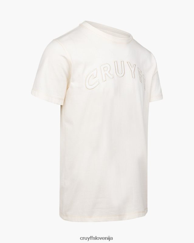 majica s kratkimi rokavi milo tee Cruyff 8BPFJV60 moški krema