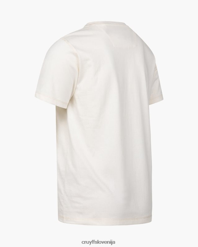 majica s kratkimi rokavi milo tee Cruyff 8BPFJV60 moški krema