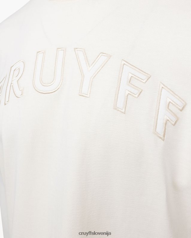 majica s kratkimi rokavi milo tee Cruyff 8BPFJV60 moški krema