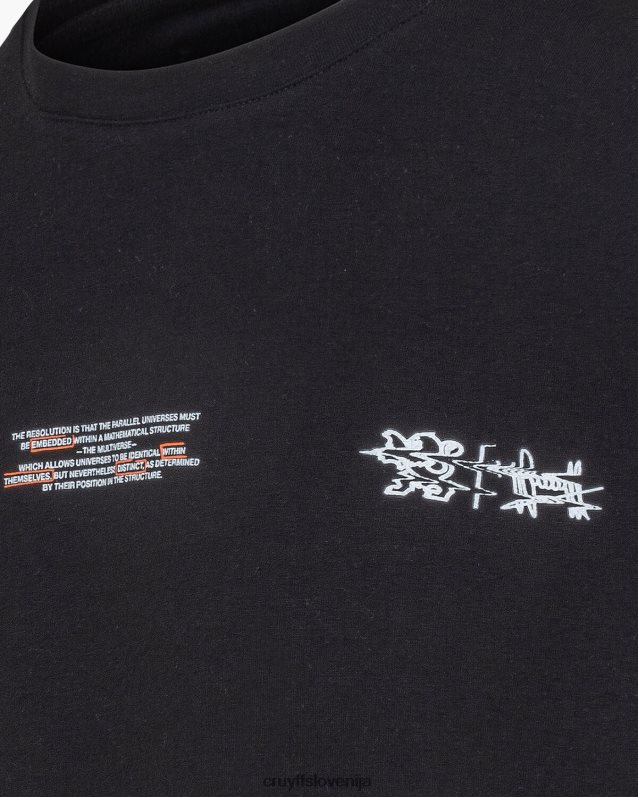 majica s kratkimi rokavi morris tee Cruyff 8BPFJV287 moški Črna