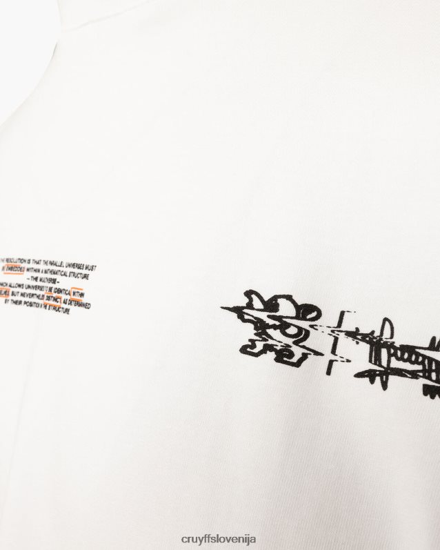 majica s kratkimi rokavi morris tee Cruyff 8BPFJV288 moški bela