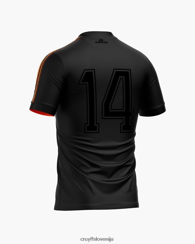 majica s kratkimi rokavi ne obračajte hrbta wk tee Cruyff 8BPFJV751 mlajši oranžna/črna