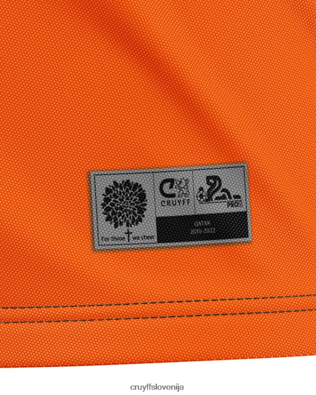 majica s kratkimi rokavi ne obračajte hrbta wk tee Cruyff 8BPFJV751 mlajši oranžna/črna