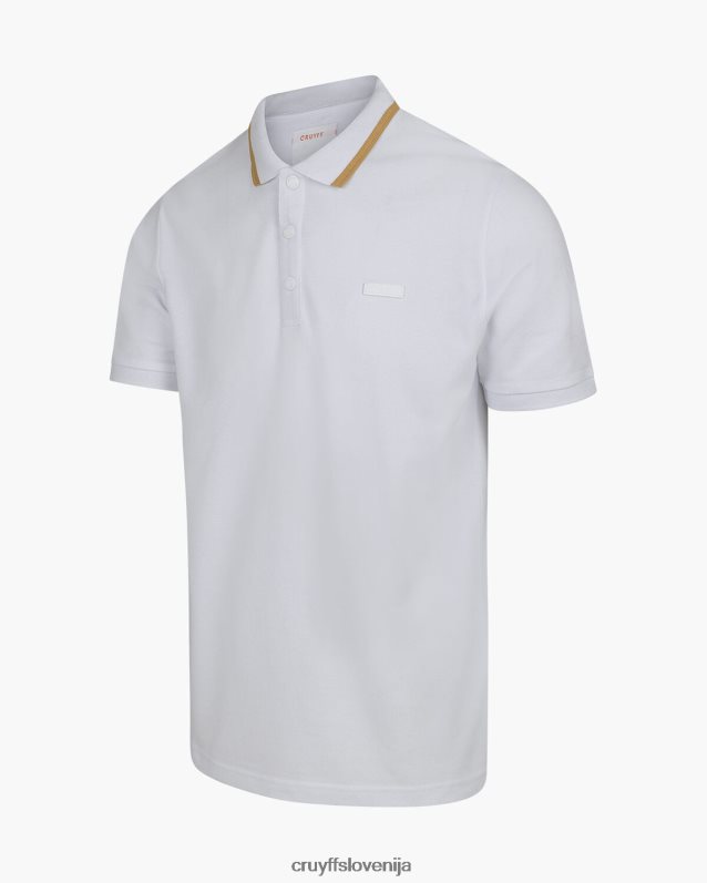 majica s kratkimi rokavi noah polo Cruyff 8BPFJV749 moški bela