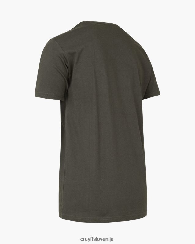 majica s kratkimi rokavi ojačevalna majica Cruyff 8BPFJV13 moški vojaško zelena