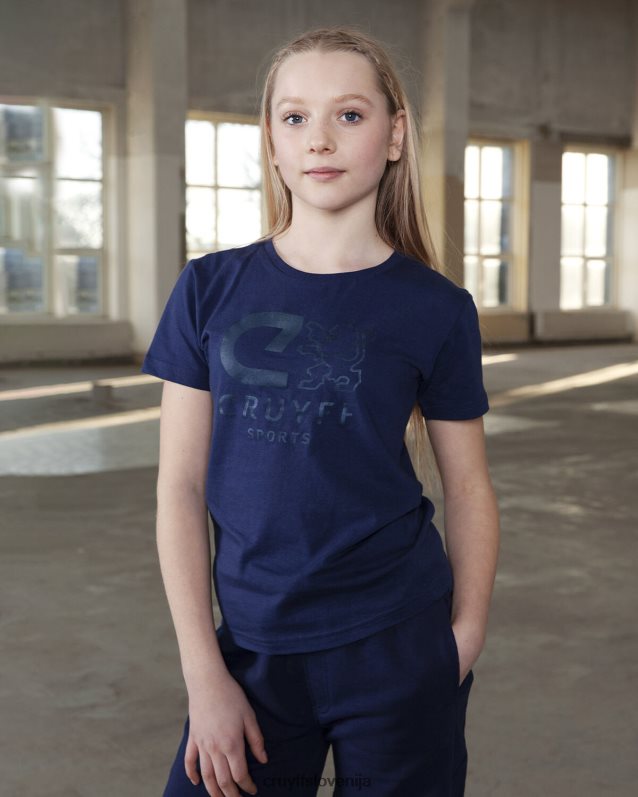 majica s kratkimi rokavi ojačevalna majica Cruyff 8BPFJV64 moški kraljevsko modra