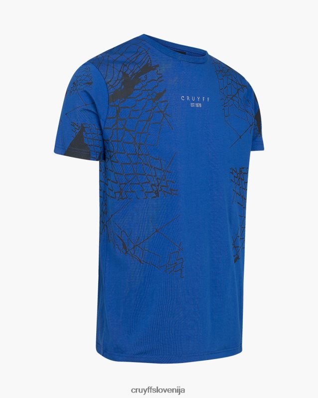 majica s kratkimi rokavi rafael majica Cruyff 8BPFJV394 moški kraljevsko modra