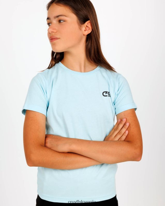 majica s kratkimi rokavi roan tee Cruyff 8BPFJV1138 mlajši turkizna
