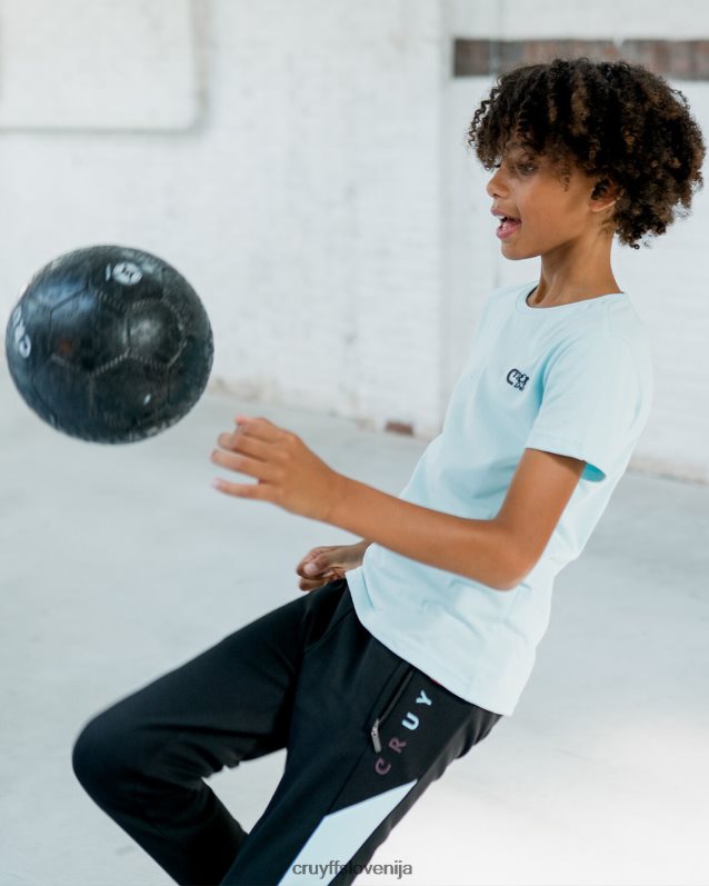 majica s kratkimi rokavi roan tee Cruyff 8BPFJV1138 mlajši turkizna