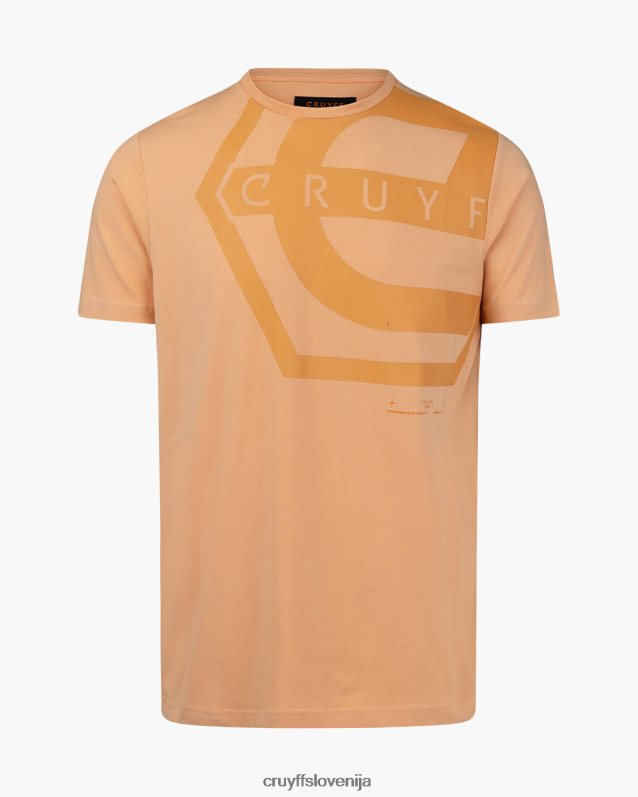 majica s kratkimi rokavi saul majica s kratkimi rokavi Cruyff 8BPFJV889 moški oranžna