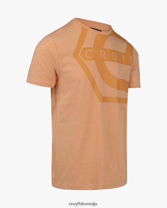 majica s kratkimi rokavi saul majica s kratkimi rokavi Cruyff 8BPFJV889 moški oranžna