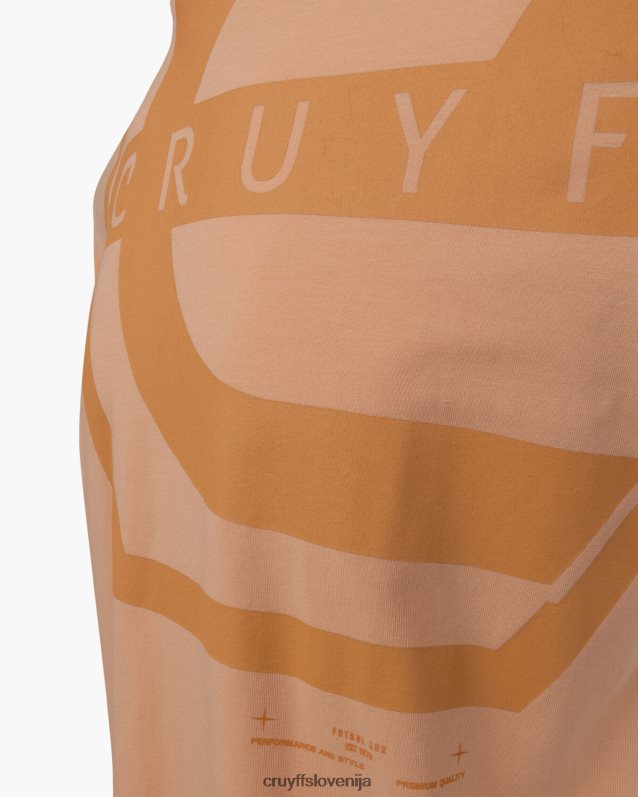 majica s kratkimi rokavi saul majica s kratkimi rokavi Cruyff 8BPFJV889 moški oranžna