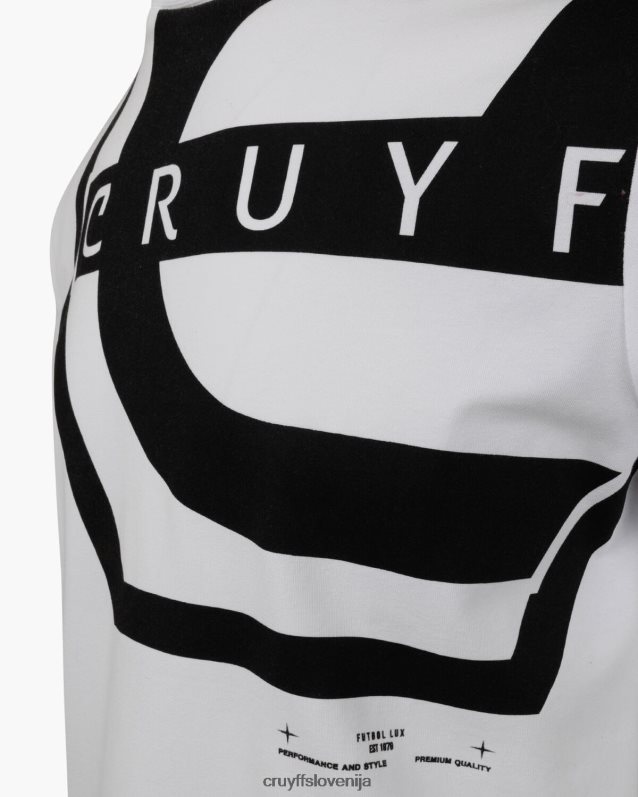 majica s kratkimi rokavi saul majica s kratkimi rokavi Cruyff 8BPFJV890 moški bela/črna