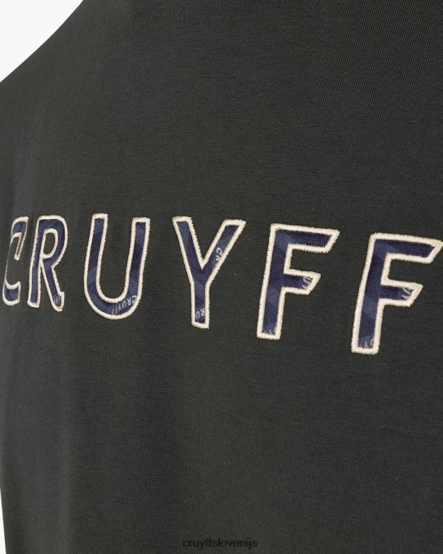 majica s kratkimi rokavi sera tee Cruyff 8BPFJV609 moški zelena