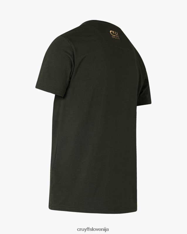 majica s kratkimi rokavi sera tee Cruyff 8BPFJV609 moški zelena