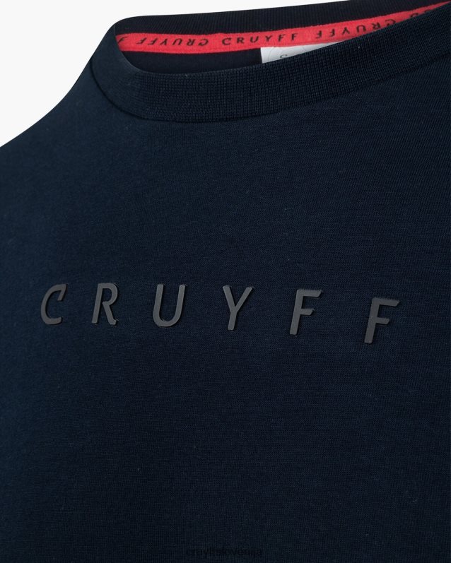 majica s kratkimi rokavi set tee Cruyff 8BPFJV604 moški mornarica