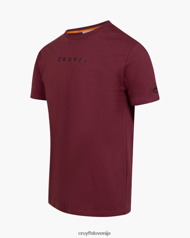 majica s kratkimi rokavi set tee Cruyff 8BPFJV605 moški Bordeaux