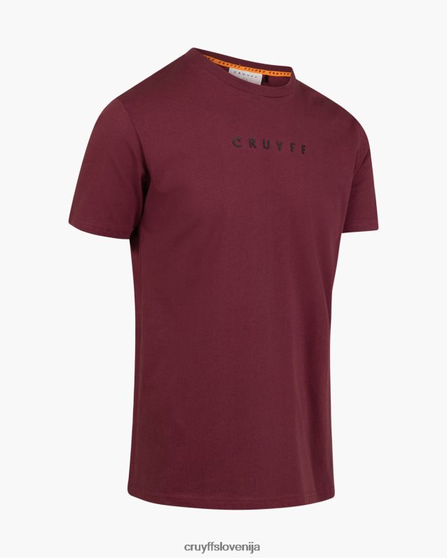 majica s kratkimi rokavi set tee Cruyff 8BPFJV605 moški Bordeaux