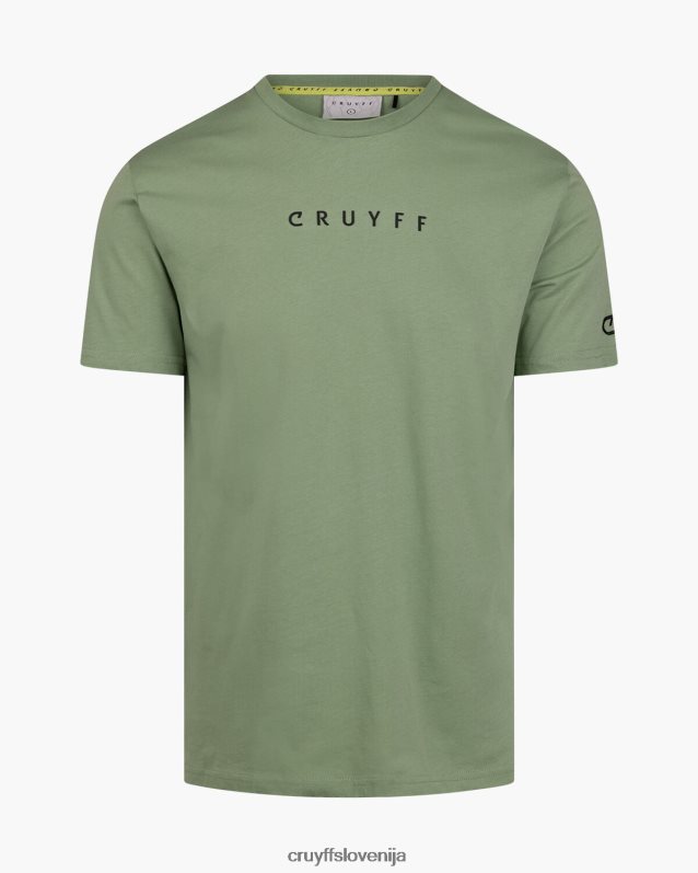 majica s kratkimi rokavi set tee Cruyff 8BPFJV606 moški zelena