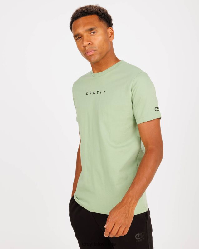 majica s kratkimi rokavi set tee Cruyff 8BPFJV606 moški zelena