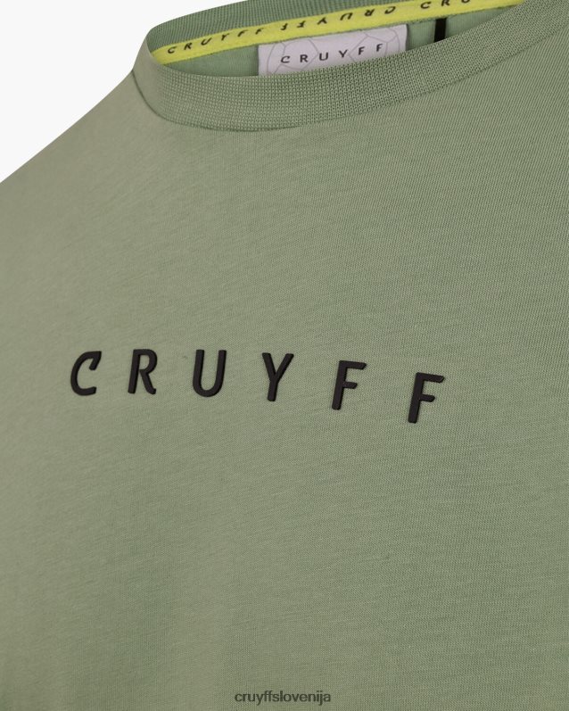majica s kratkimi rokavi set tee Cruyff 8BPFJV606 moški zelena