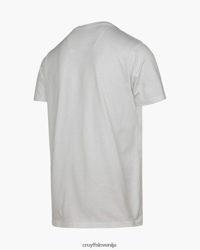 majica s kratkimi rokavi seth Cruyff 8BPFJV197 moški bela/zlata