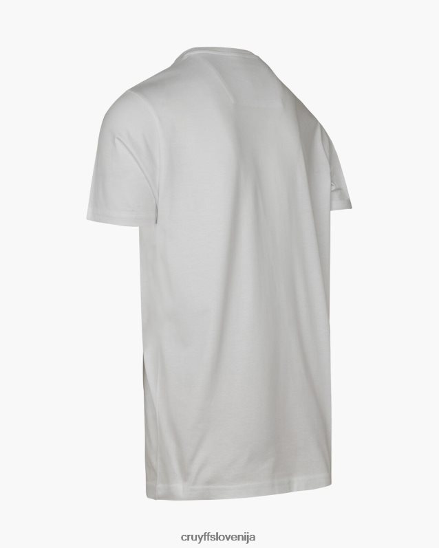 majica s kratkimi rokavi seth Cruyff 8BPFJV197 moški bela/zlata