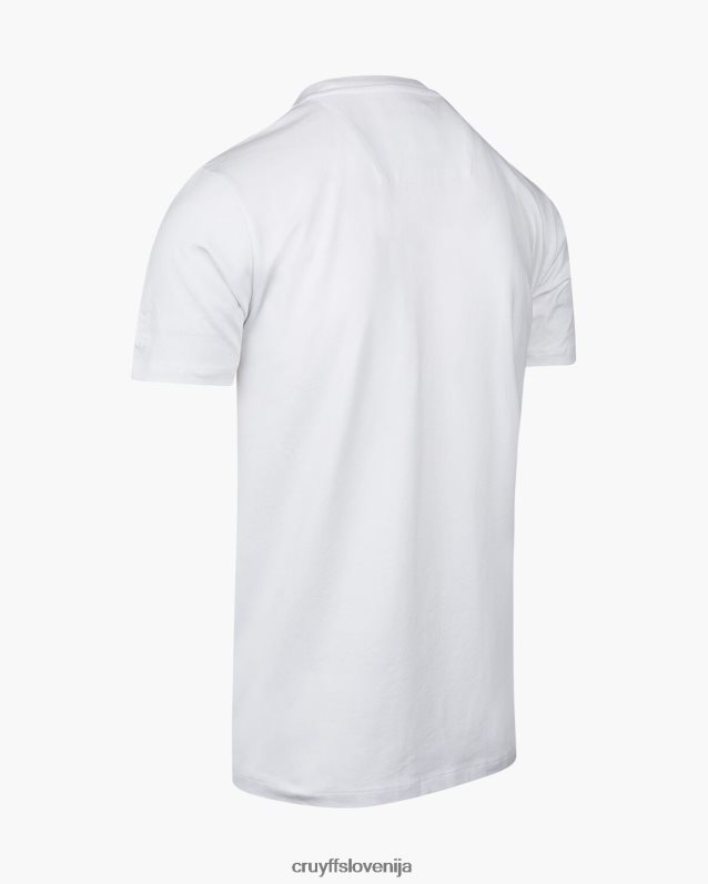 majica s kratkimi rokavi spominski tee ams Cruyff 8BPFJV819 moški bela